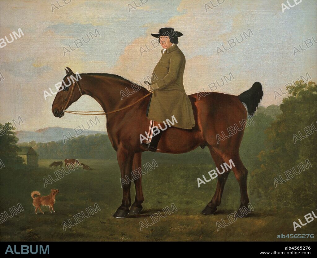 Robert Bakewell (1725-1795). British agriculturalist. He implemented systematic selective breeding of livestock. Portrait by John Boultbee (1753-1812). Oil on canvas (71 x 91 cm), c. 1788-1790. National Portrait Gallery. London, England, United Kingdom.