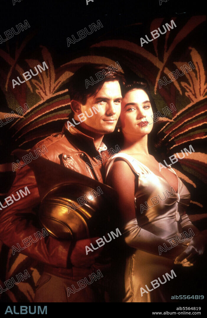 BILLY CAMPBELL and JENNIFER CONNELLY in THE ROCKETEER, 1991, directed by JOE JOHNSTON. Copyright TOUCHSTONE PICTURES/SIVER SCREEN PARTNERS IV/GORDON COMPANY.