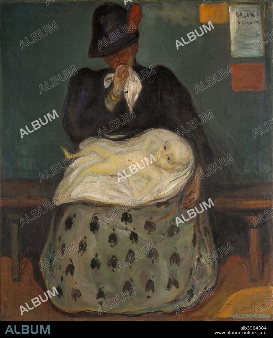 EDVARD MUNCH. Inheritance Herencia. Date/Period: Between 1897 and 1899. Painting. Oil on canvas. 141x120 cm.