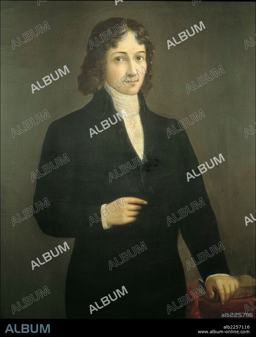 MEJIA LEQUERICA , JOSE MARIA. POLITICO ECUATORIANO. 1777 - 1813. DIPUTADO DE LAS CORTES DE CADIZ EN 1812. OLEO ANONIMO. MUSEO HISTORICO MUNICIPAL. CADIZ.