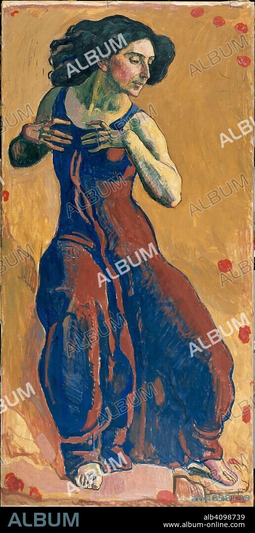 FERDINAND HODLER. Femme en Extase (Woman in Ecstasy).