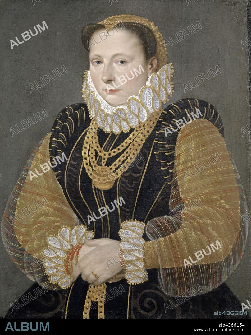 Portrait of Eva Truchsess von Rheinfelden, 1580, oil on canvas, 54 x 42.5 cm, unmarked, but dated at the top right: 1587, Hans Bock d. Ä., Zabern/Elsass um 1550/52–1624 Basel.
