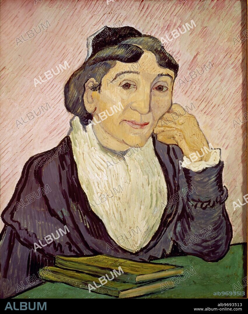 L'Arlesienne (Madame Ginoux), 1890 . by Vincent van Gogh (1853-90). Galeria Arte Moderna, Rome. Galleria Nazionale d'Arte Moderna, Rome, Italy . Vincent Willem van Gogh (March 30, 1853 - July 29, 1890) was a Dutch painter, generally considered one of the greatest painters in European art history. He produced all of his work (some 900 paintings and 1100 drawings) during a period of only ten years before he became mentally ill and committed suicide. Â©TopFoto.