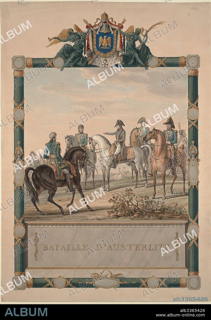 CARLE VERNET (1758-1836). The Battle of Austerlitz on December 2, 1805.