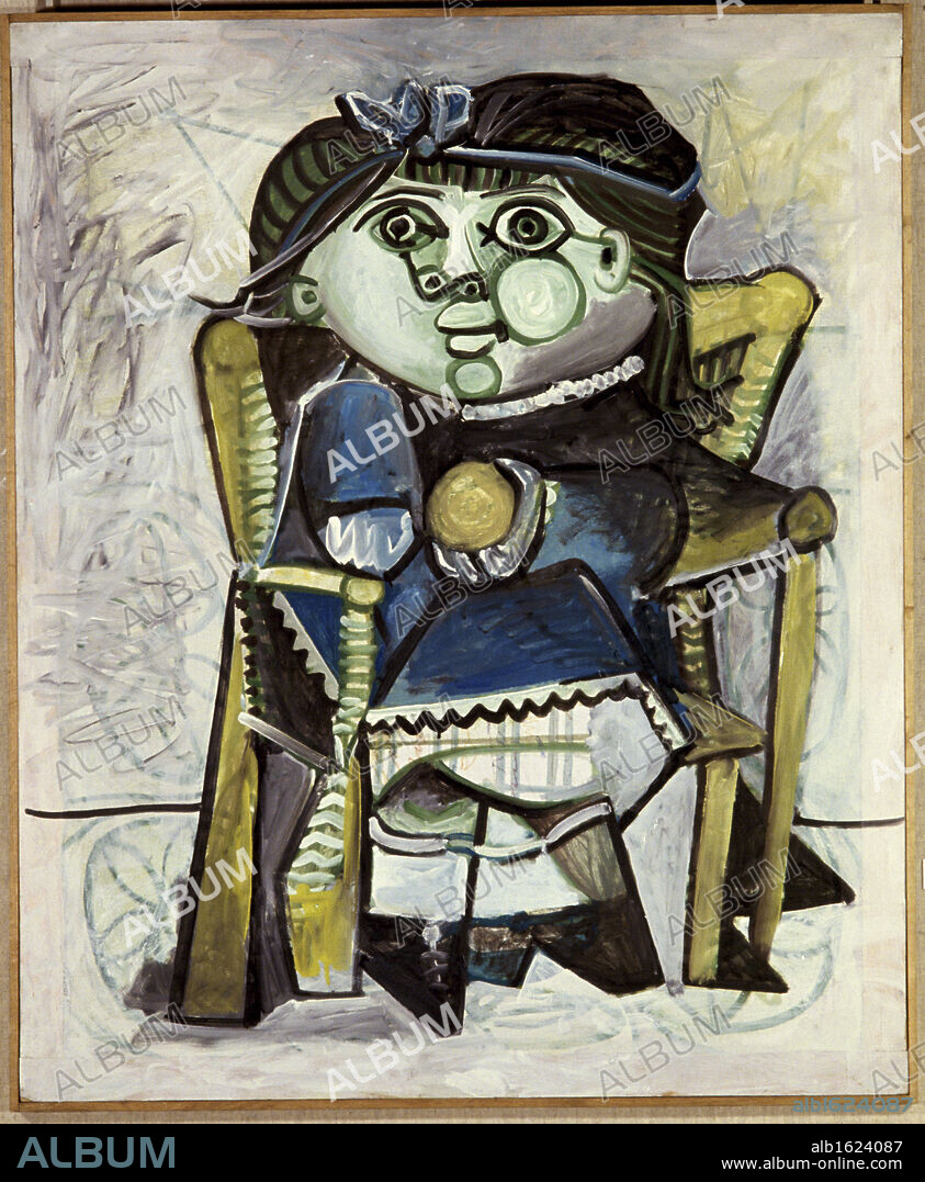 Child With Orange by Pablo Picasso, Paint and enamel on plywood, 9 January 1951, 1881-1973.