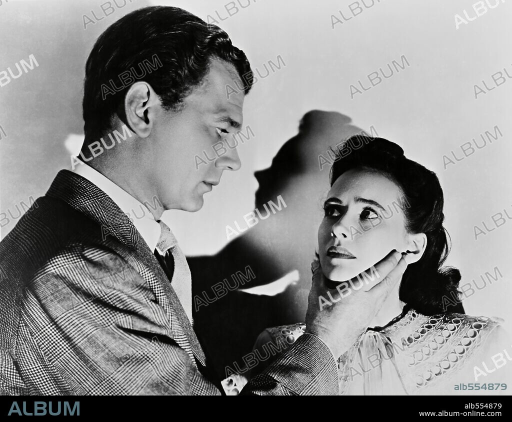 JOSEPH COTTEN y TERESA WRIGHT en LA SOMBRA DE UNA DUDA, 1943 (SHADOW OF A DOUBT), dirigida por ALFRED HITCHCOCK. Copyright UNIVERSAL PICTURES.