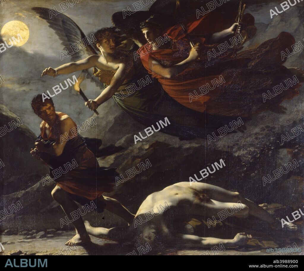 'Justice and Divine Vengeance pursuing Crime', 1808. Found in the collection of the Louvre, Paris, France.