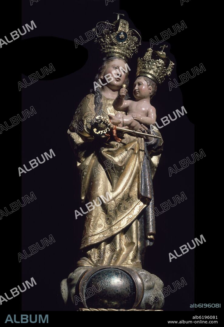 VIRGEN DE LOS REMEDIOS-TALLA DEL S XVI-RENACIMIENTO.