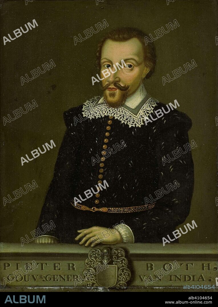 ANONYMOUS (COPY AFTER). Portrait of Pieter Both, Governor-General of the Dutch East Indies. Dating: 1750 - 1800. Place: Batavia. Measurements: h 33 cm × w 25 cm; d 3.7 cm.