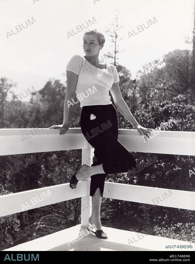 ANITA EKBERG in BLOOD ALLEY, 1955, directed by WILLIAM A. WELLMAN. Copyright WARNER BROTHERS.