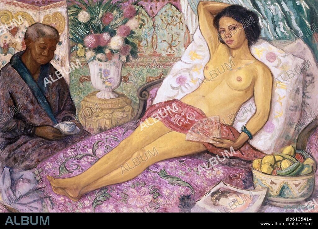 JUAN DE ECHEVARRIA (1875-1931). LA MESTIZA DESNUDA - 1923 - OLEO/LIENZO - 111 x 162 cm.