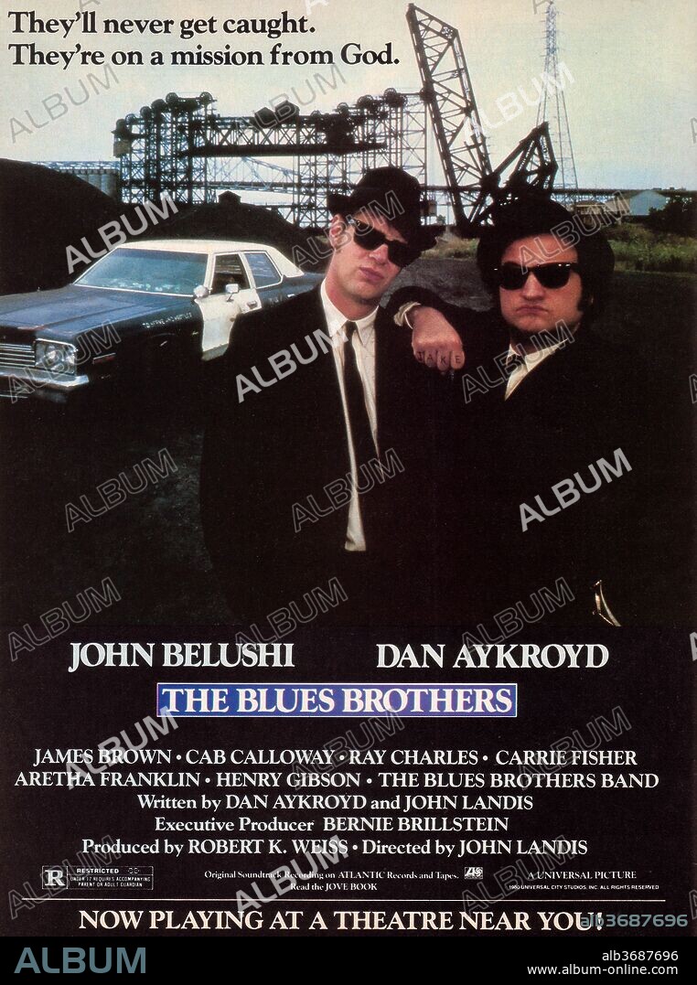 Affiche de THE BLUES BROTHERS, 1980, réalisé par JOHN LANDIS. Copyright UNIVERSAL PICTURES.