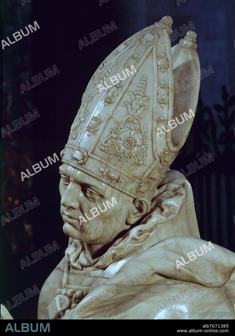 JUAN DE JUNI. SEPULCRO DE SAN SEGUNDO - SIGLO XVI - ALABASTRO.