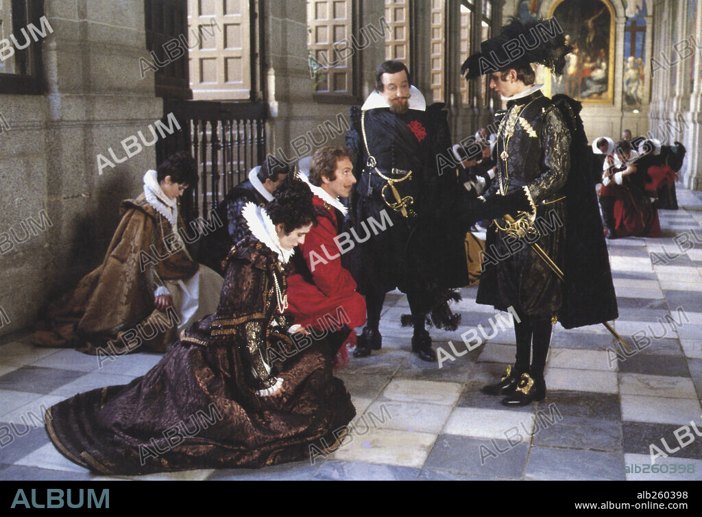 GABINO DIEGO, ESPAGNE: PHILIPPE IV ROI y JAVIER GURRUCHAGA. GABINO DIEGO y JAVIER GURRUCHAGA en EL REY PASMADO, 1991, dirigida por IMANOL URIBE. Copyright AIETE FILMS SA/ARION PROD/INFORFILMES/LA SEPT CINEMA.