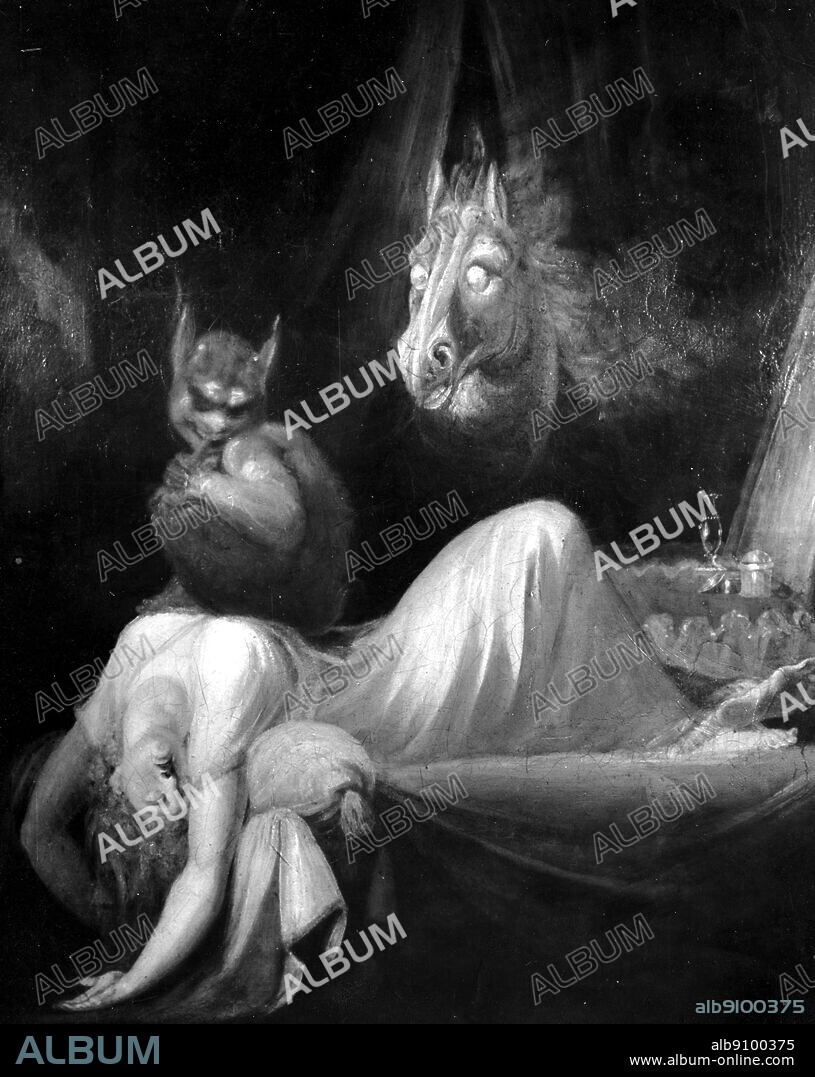 The Nightmare 1782 by Henry Fuseli (Johann Heinrich Füssli) (1741-1825). British painter and writer on art, of German-Swiss family.
