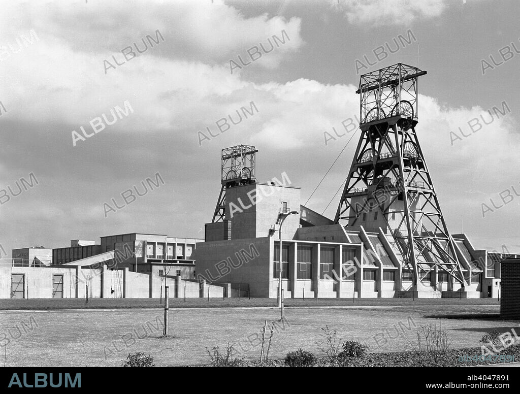 Lea Hall Colliery, Rugeley, Staffordshire, 1961. Lea Hall Colliery was sunk in 1954 and full production began in 1960. The mine was highly productive, producing in excess of a million tons of coal per year on several occasions but was closed by the National Coal Board in 1990.