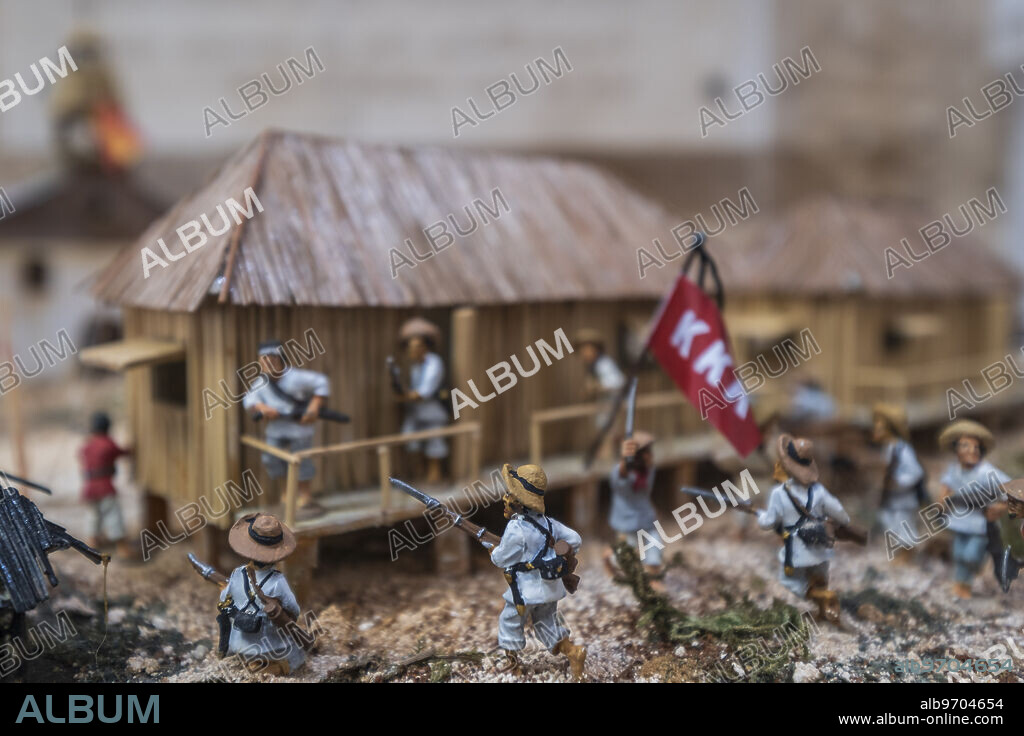 siege of Baler, Philippines, July 1, 1898-June 2, 1899, 1:56 scale, Majorca, Balearic Islands, Spain.