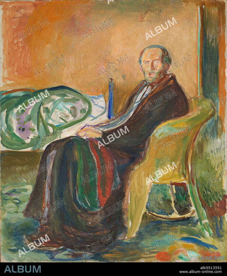 EDVARD MUNCH. Self-Portrait with the Spanish Flu.