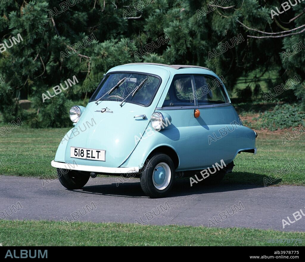 1962 BMW Isetta 300 Super Plus car. European post-war austerity, combined with the Suez Crisis of 1956, led to a petrol shortage and increased the popularity of fuel-efficient microcars. In 1953, the first truly successful microcar was launched; the Italian made Iso Isetta 'bubblecar', soon made under licence in Germany, France, Brazil and Britain. The British built cars were assembled under licence from German BMW and fitted with their engines. Arriving in 1957, sales of the Isetta were initially hampered in Britain by licensing laws, which taxed it as a conventional car, having four wheels. This difficulty was overcome in 1959, with a three-wheeled version.
