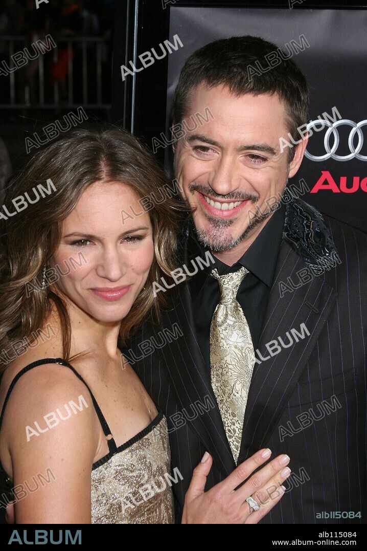 Apr 30, 2008 - Hollywood, California, USA - Actor ROBERT DOWNEY JR and wife SUSAN DOWNEY JR at the 'Iron Man' Hollywood premiere held at Grauman's Chinese Theater. 30/04/2008