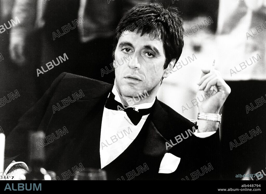 AL PACINO dans LE BALAFR, 1983 (SCARFACE), réalisé par BRIAN DE PALMA. Copyright UNIVERSAL PICTURES.
