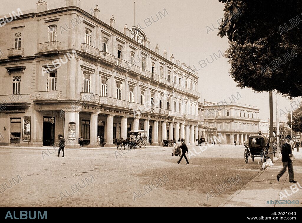 Gran Hotel Inglaterra, Habana, Jackson, William Henry, 1843-1942, Hotels, Cuba, Havana, 1900.