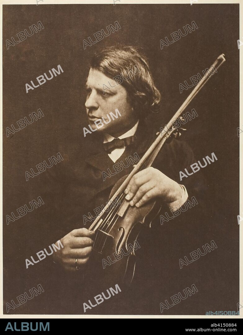 Herr Joseph Joachim. Julia Margaret Cameron; English, 1815-1879. Date: 1868. Dimensions: 32.8 × 25 cm (image/paper); 39.3 × 31.5 cm (mount). Carbon print. Origin: England.