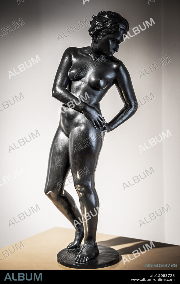 Josep Viladomat, Nude of Blue, 1936, bronze, Escaldes-Engordany Art Center (CAEE), Escaldes-Engordany, Principality of Andorra.