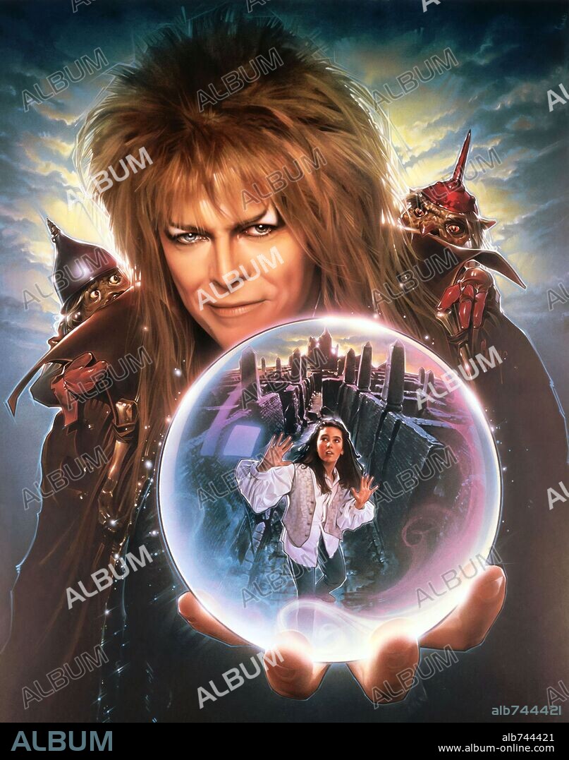 DAVID BOWIE en DENTRO DEL LABERINTO, 1986 (LABYRINTH), dirigida por JIM  HENSON. Copyright TRISTAR PICTURES. - Album alb744421