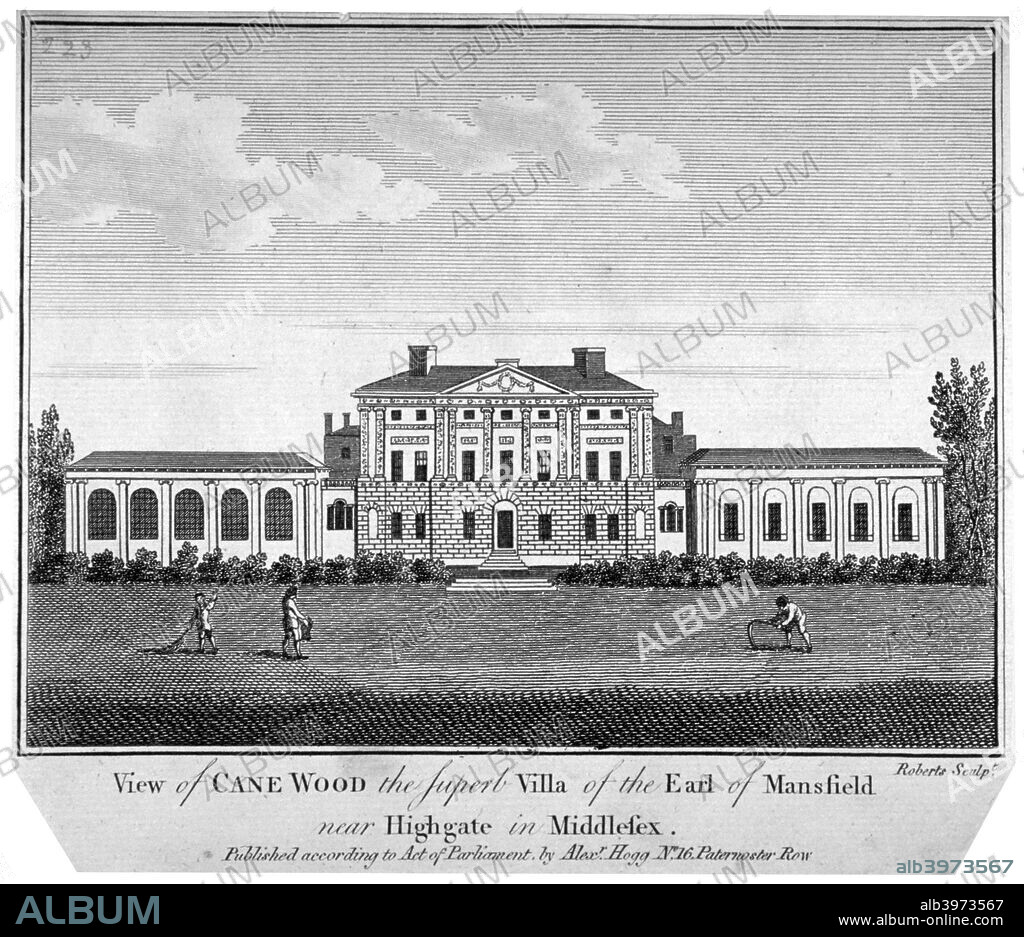 Kenwood House, Hampstead, London, c1778-1805. Exterior view of the villa of the Earl of Mansfield, remodelled by Robert Adam between 1764 and 1779.