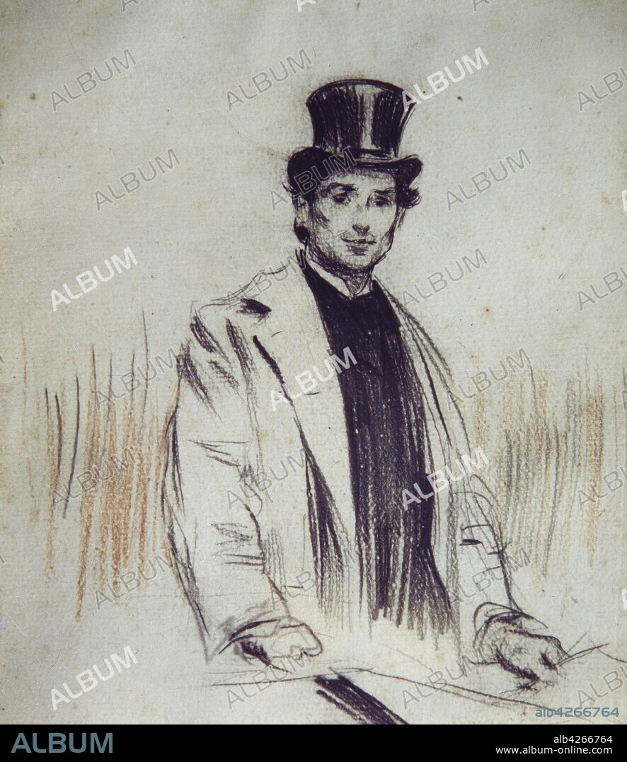 RAMÓN CASAS. Ramon Casas / 'Retrato de Pompeu Fabra', 1911, Lápiz y pastel sobre papel, 27,7 x 21,6 cm.