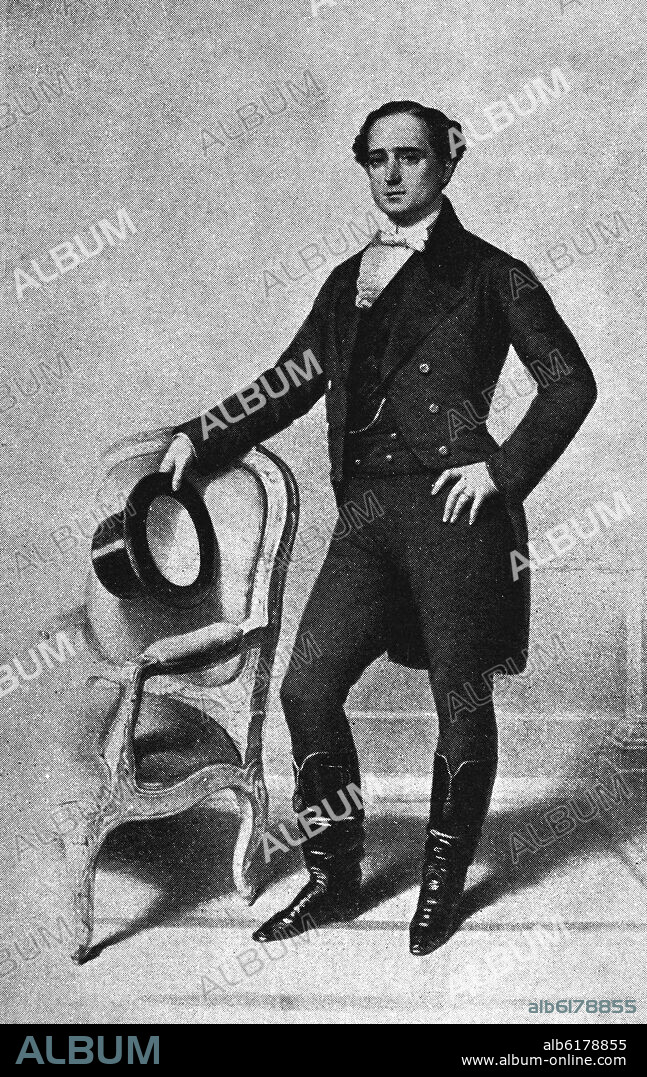 JULIAN ROMEA (1813-1868) ACTOR DE TEATRO CARACTERIZADO COMO SULLIVAN.