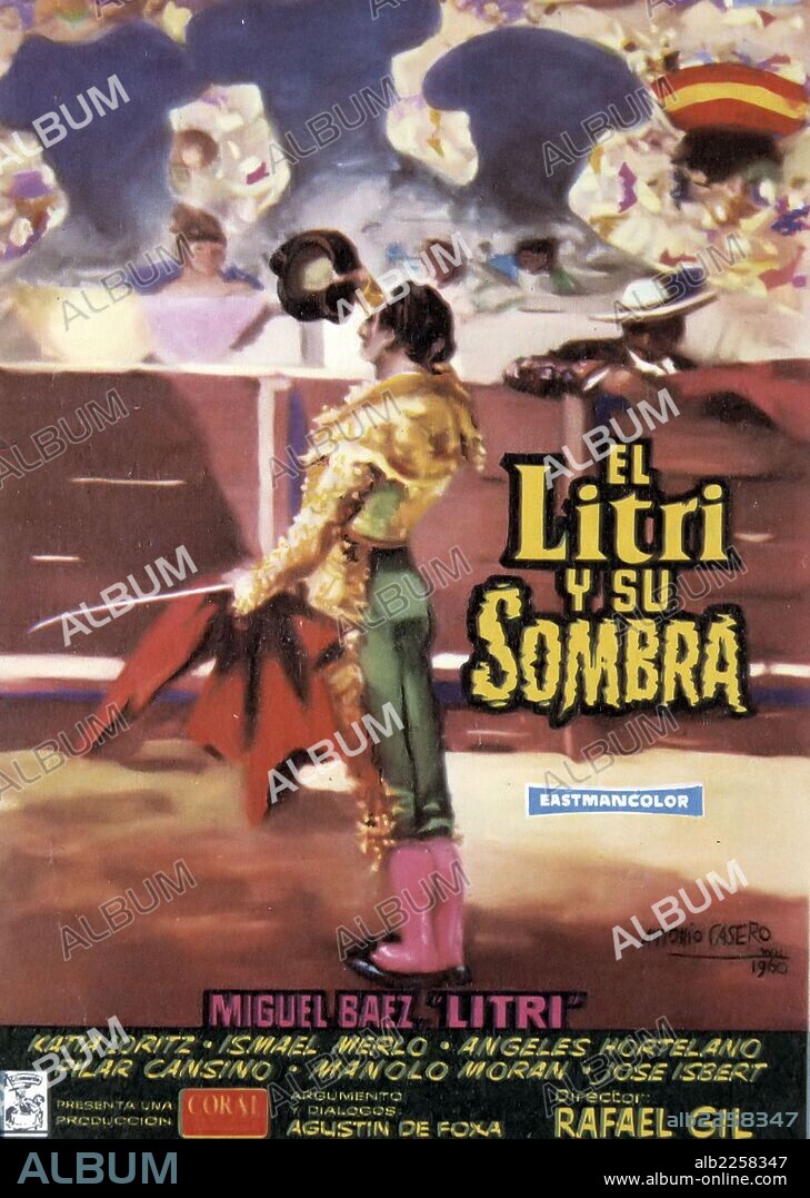 PELICULA : EL LITRI Y SU SOMBRA , 1959. DIRECTOR : RAFAEL GIL. ACTORES : MIGUEL BAEZ "LITRI" , ISMAEL MERLO , KATIA LORITZ.