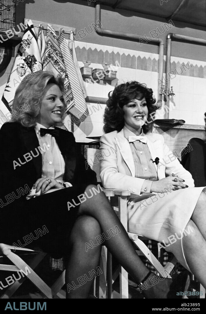 MARIA KOSTY and MAYRA GOMEZ KEMP in DING-DONG, 1980 (DING-DONG-TV), directed by JOSE ANTONIO PLAZA. Copyright TELEVISION ESPAÑOLA.