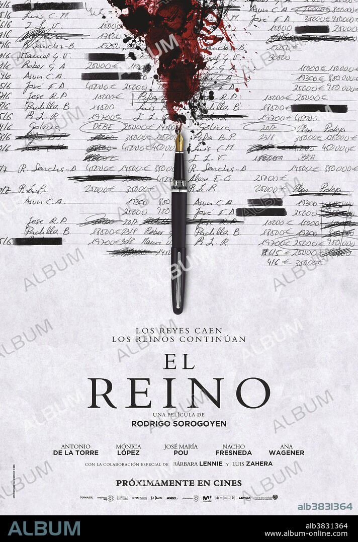 Poster de EL REINO, 2018, dirigida por RODRIGO SOROGOYEN. Copyright TORNASOL FILMS/ATRESMEDIA CINE.