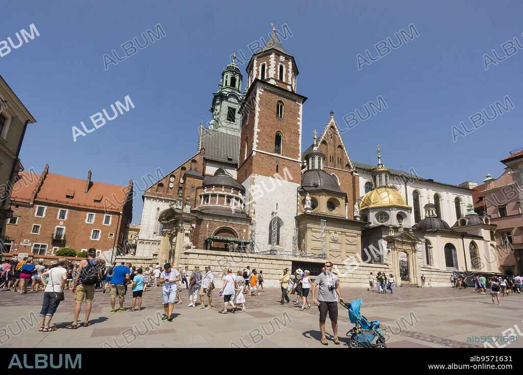 Catedral de Wawel, santuario nacional polaco, Cracovia,Polonia, eastern europe.