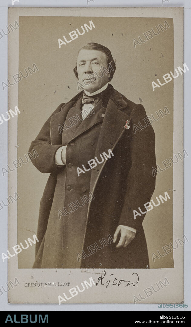 Portrait of Philippe Ricord (1800-1889), surgeon, Trinquart, Antoine René, Photographer, Between 1860 and 1890, 2nd half of the 19th century, Graphic Arts, Photography, Albumen print, Height: 8.7 cm, Width: 5.4 cm.