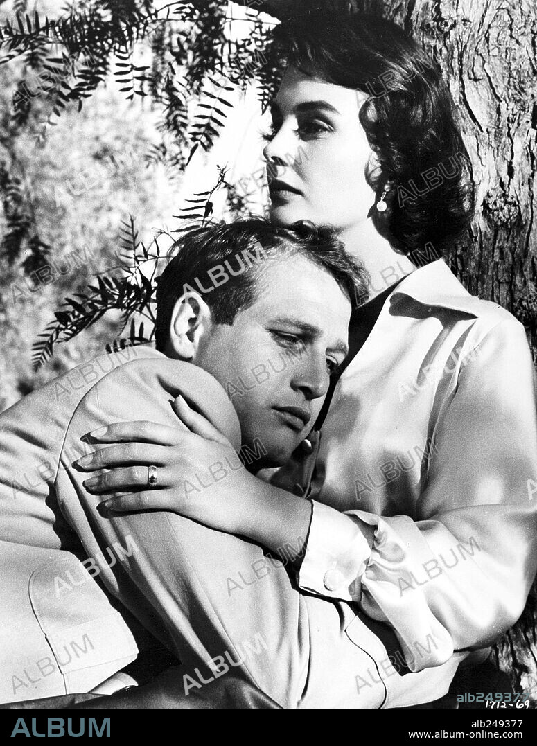 JEAN SIMMONS and PAUL NEWMAN in UNTIL THEY SAIL, 1957, directed by ROBERT WISE. Copyright M.G.M.
