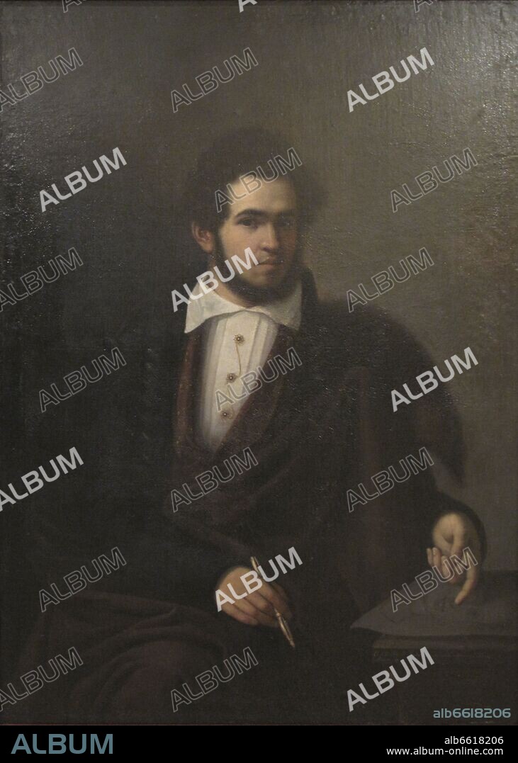 MIGUEL MATA REYES. AUTORRETRATO - 1850.