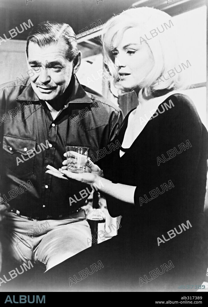 NORMA JEAN BAKER und Clark Gable. CLARK GABLE und MARILYN MONROE in MISFITS - NICHT GESELLSCHAFTSFÄHIG, 1961 (THE MISFITS), unter der Regie von JOHN HUSTON. Copyright UNITED ARTISTS/SEVEN ARTS.