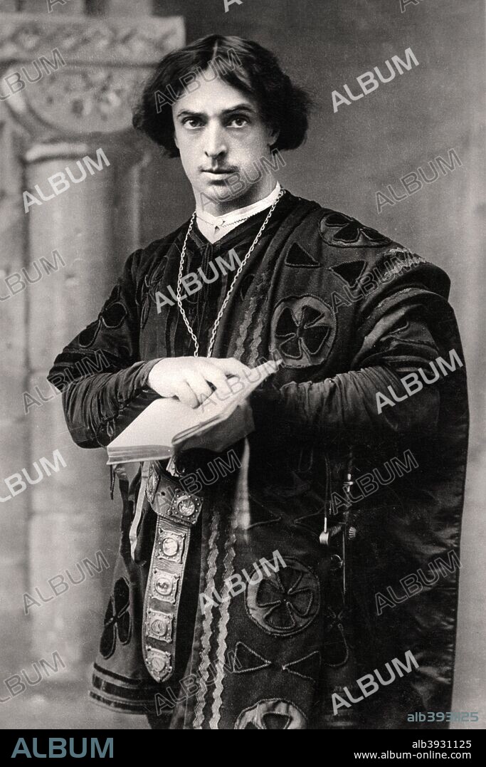John Martin Harvey (1863-1944), English actor, 1907.
