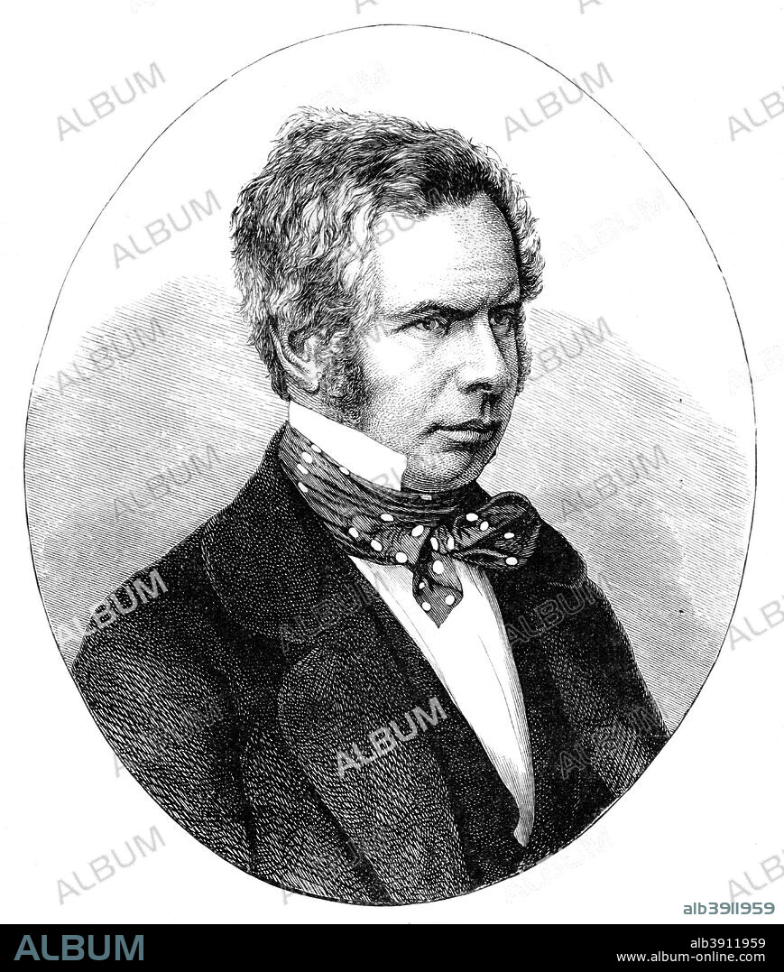 Peter John Locke King (1811-1885), English politician. Illustration from The Life & Times of Queen Victoria, Vol II, by Robert Wilson.