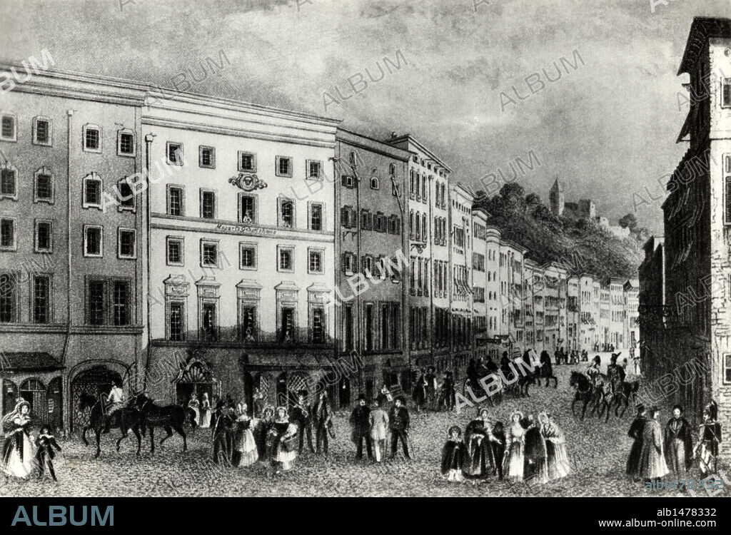 Casa natal de Johann Wolfgang Amadeus Mozart (Salzburg, 1756-Viena, 1791). Compositor austríaco de música clásica.