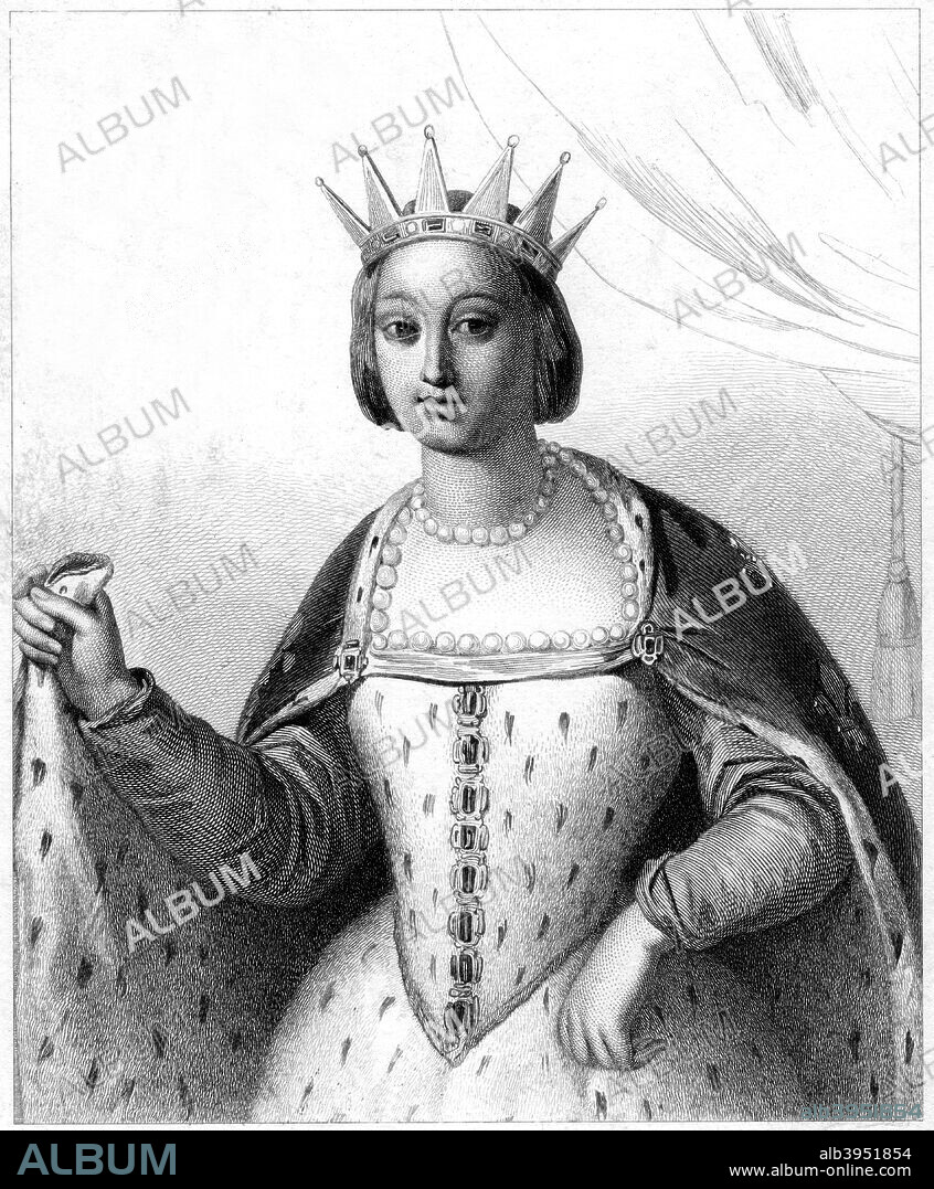 Marguerite de Provence, Queen Consort of Louis IX of France. Marguerite (c1221-1295) married Louis IX in 1234 and bore him eleven children.