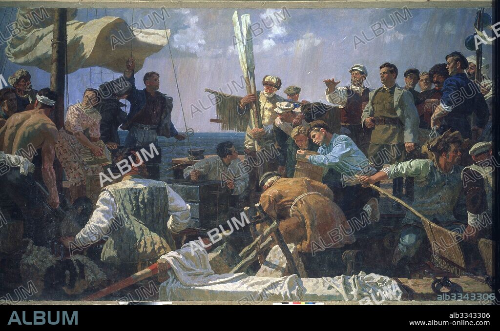 VLADIMIR GRIGORIEVICH ODINTSOV. Sergei Kirov in Astrakhan in 1919.