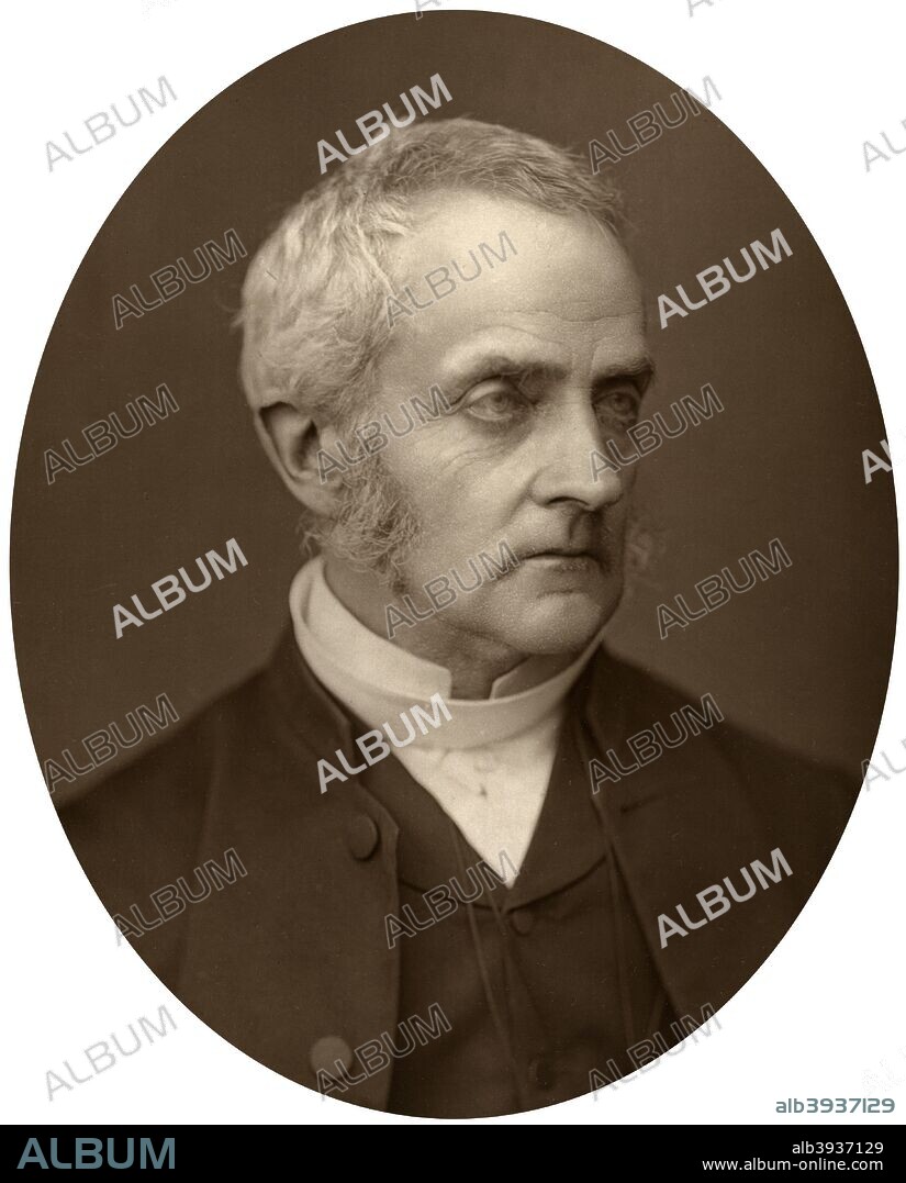 Arthur Penrhyn Stanley, Dean of Westminster, 1880. He became dean in 1864. He was a great traveller and travelled extensivley in Europe, America and Asia.  Whilst at Westminster he was very keen that clergymen and laymen were given the opportunity to voice their opinions. He was eager that people should appreciate Westminster and its history as much as he did, and would conduct parties around the building. From Men of Mark: a gallery of contemporary portraits of men distinguished in the Senate, the Church, in science, literature and art, the army, navy, law, medicine, etc. Photographed from life by Lock and Whitfield, with brief biographical notices by Thompson Cooper. (Conducted by G. C. Whitfield.) (London, 1876-1883).