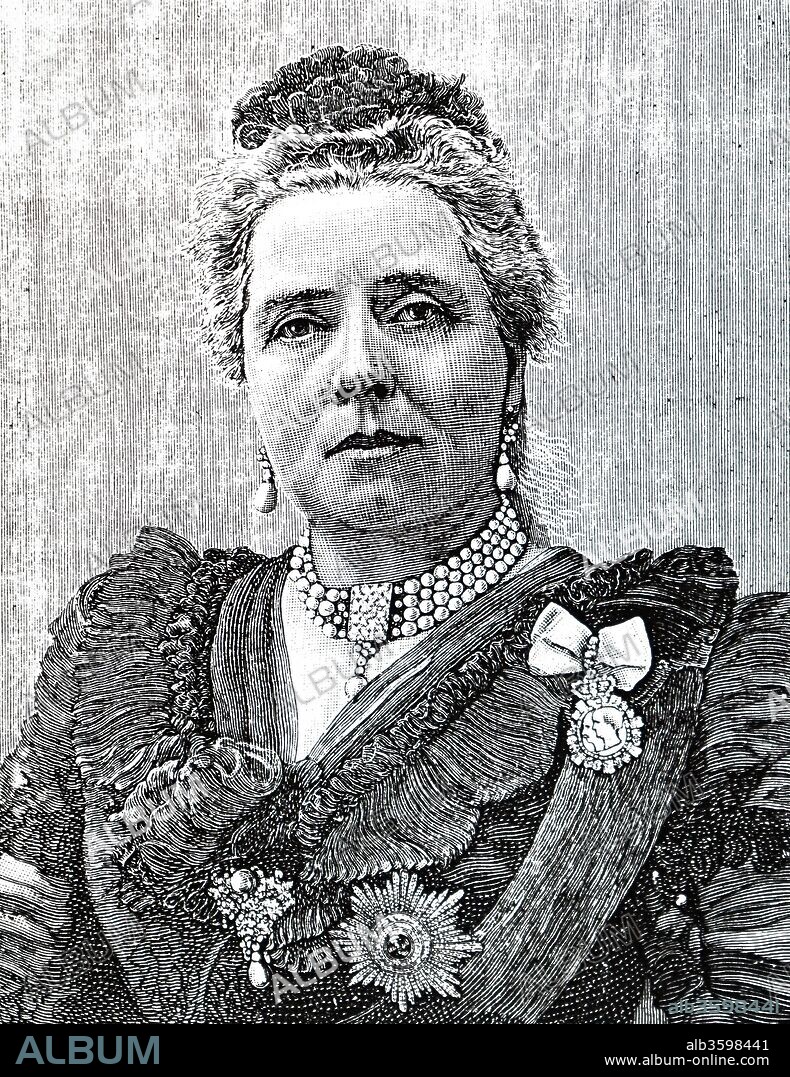 Portrait of Victoria, Princess Royal (1840-1901) was German Empress and Queen of Prussia by marriage to German Emperor Frederick III. Dated 19th century.