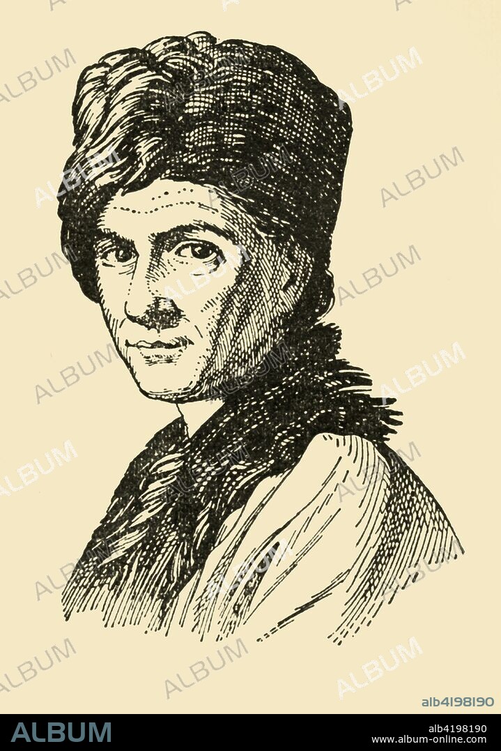 'Jean Jacques Rousseau', (1933). Portrait of Swiss philosopher, writer, and composer Jean-Jacques Rousseau (1712-1778). After a portrait by Allan Ramsay. From "Gestalten Der Weltgeschichte", a book of cigarette-card portrait miniatures of figures in world history from the last four hundred years. [Germany, 1933].