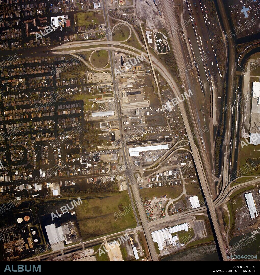 NOAA aerial image for larger view of New Orleans, Louisiana, where homes were nearly swallowed up by flood waters. Hurricane Katrina was the deadliest and most destructive Atlantic tropical cyclone of the 2005 Atlantic hurricane season. Katrina is the seventh most intense Atlantic hurricane ever recorded, part of the 2005 season that included three of the six most intense Atlantic hurricanes ever documented (along with #1 Wilma and #4 Rita). At least 1,833 people died in the hurricane and subsequent floods and total property damage was estimated at $108 billion (2005 USD). The hurricane surge protection failures in New Orleans are considered the worst civil engineering disaster in US history and prompted a lawsuit against the Army Corps of Engineers the designers and builders of the levee system as mandated by the Flood Control Act of 1965. Responsibility for the failures and flooding was laid squarely on the Army Corps in January 2008 by Judge Stanwood Duval, US District Court, but the federal agency could not be held financially liable because of sovereign immunity in the Flood Control Act of 1928.