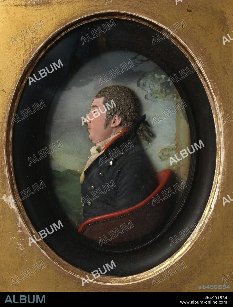 Possibly by Joachim Smith, Portrait of a man, British, Possibly by Joachim Smith (active 1774), 1798, British, Colored wax; frame: wood, Framed: 12 × 10 3/4 in. (30.5 × 27.3 cm), Sculpture-Miniature.